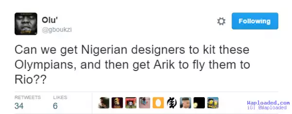 #RIO2016: Nigerians on Twitter shade the heck out of Arik Air.. LOL